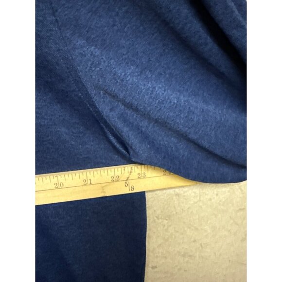 Donald Ross Men's Shirt Jersey Mock Neck Navy Blue Long Sleeve Golf Active Large - Picture 6 of 9